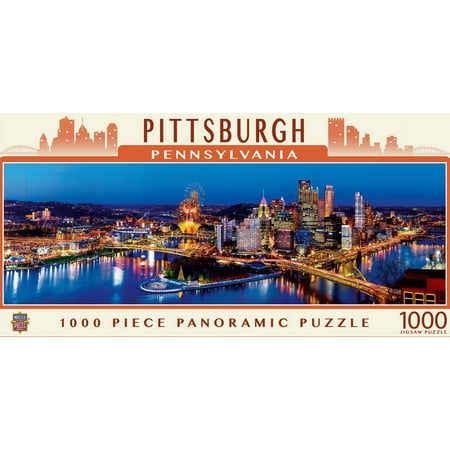 MasterPieces Pittsburgh Skyline 1000 Piece Jigsaw Puzzle for Adults, Family Fun Panoramic