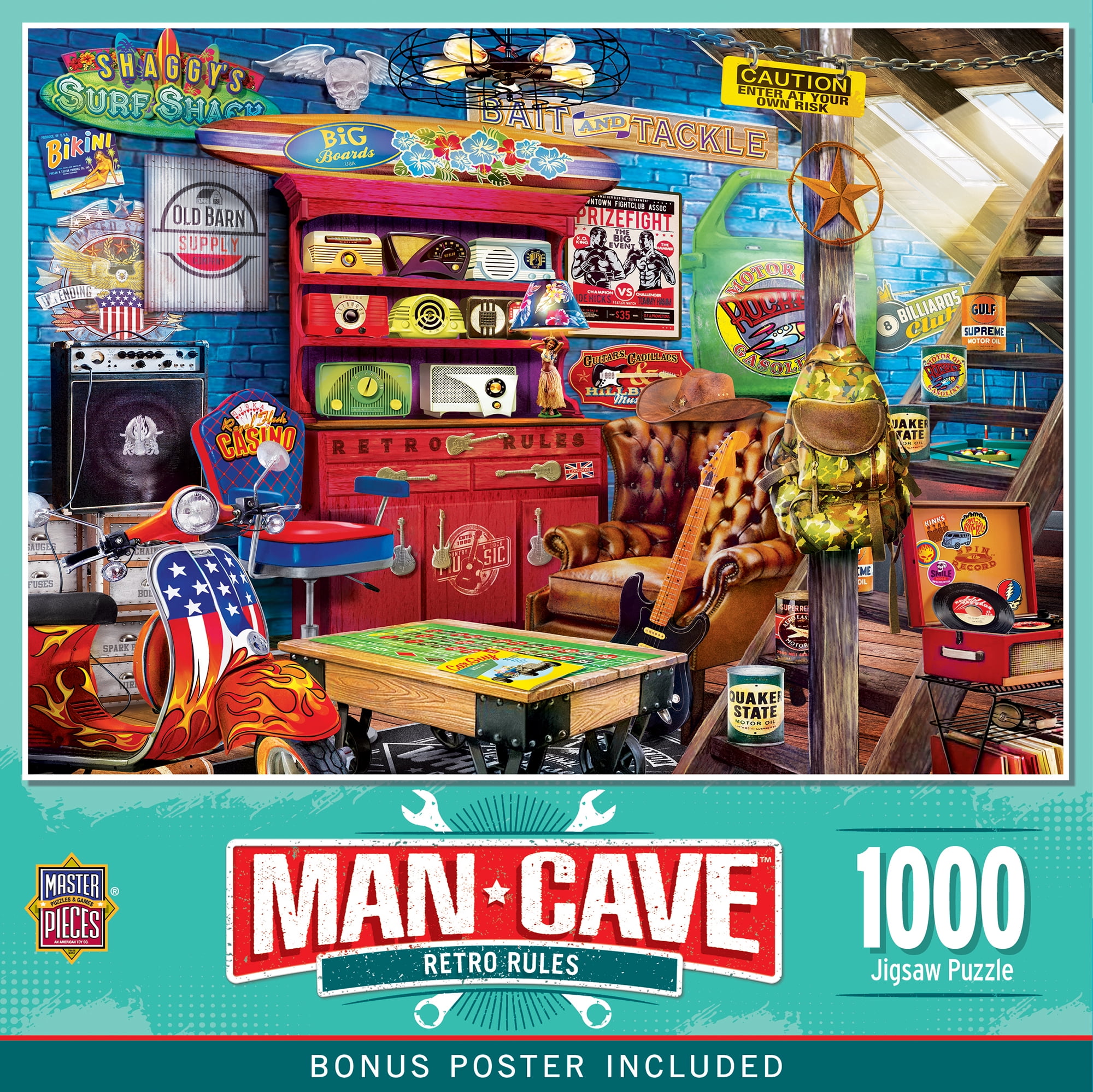 MasterPieces 1000 Piece Jigsaw Puzzle - Retro Rules - 19.25"x26.75 ...