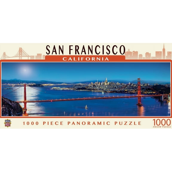 MasterPieces 1000 Piece Panoramic Jigsaw Puzzle - San Francisco - 13"x39"