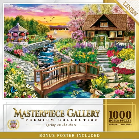 MasterPieces 1000 Piece Jigsaw Puzzle - Spring On The Shore - 26.75"x 19.25"