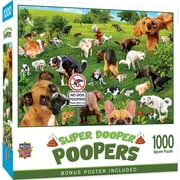 MasterPieces Super Dooper Pooper 1000 Piece Jigsaw Puzzle - Eco-Friendly Dog Park Scene
