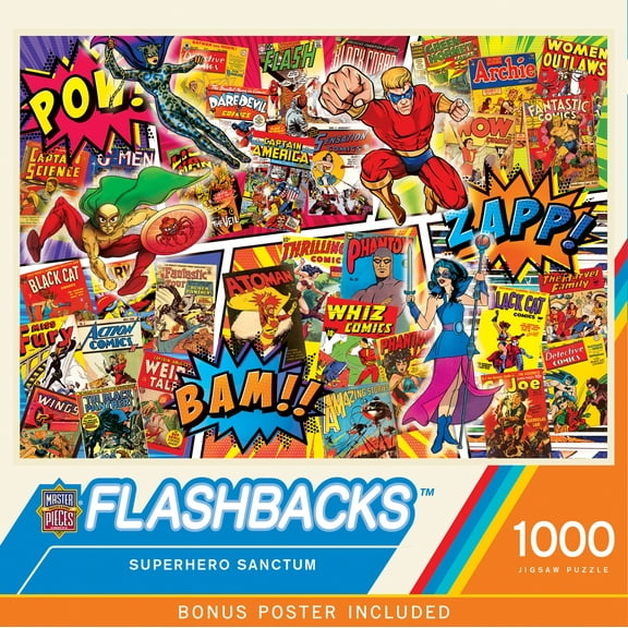MasterPieces 1000 Piece Jigsaw Puzzle - Superhero Sanctum - 19.25"x26.75"
