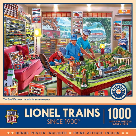 MasterPieces 1000 Piece Jigsaw Puzzle - The Boy's Playroom - 19.25"x26.75"