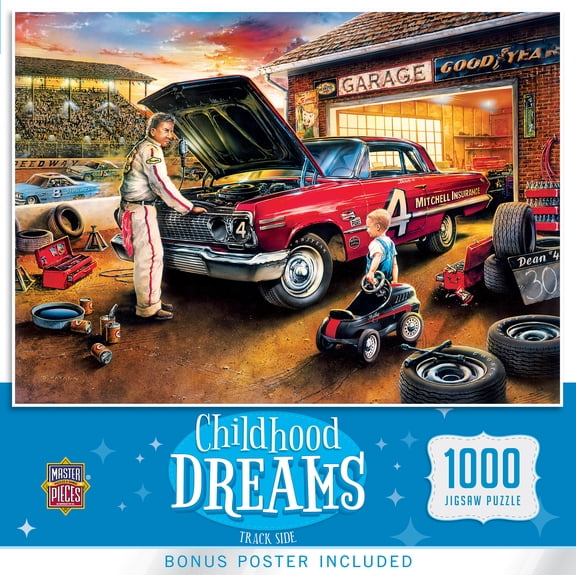 MasterPieces 1000 Piece Jigsaw Puzzle - Track Side - 19.25"x26.75"