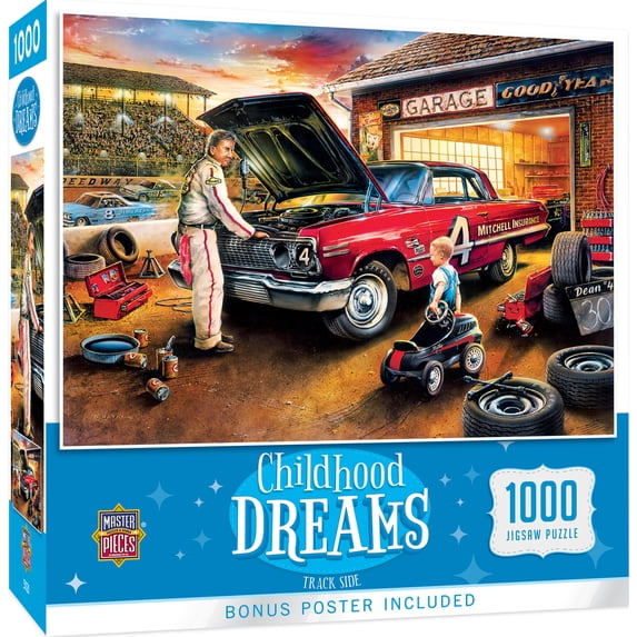 MasterPieces 1000 Piece Jigsaw Puzzle - Track Side - 19.25"x26.75"