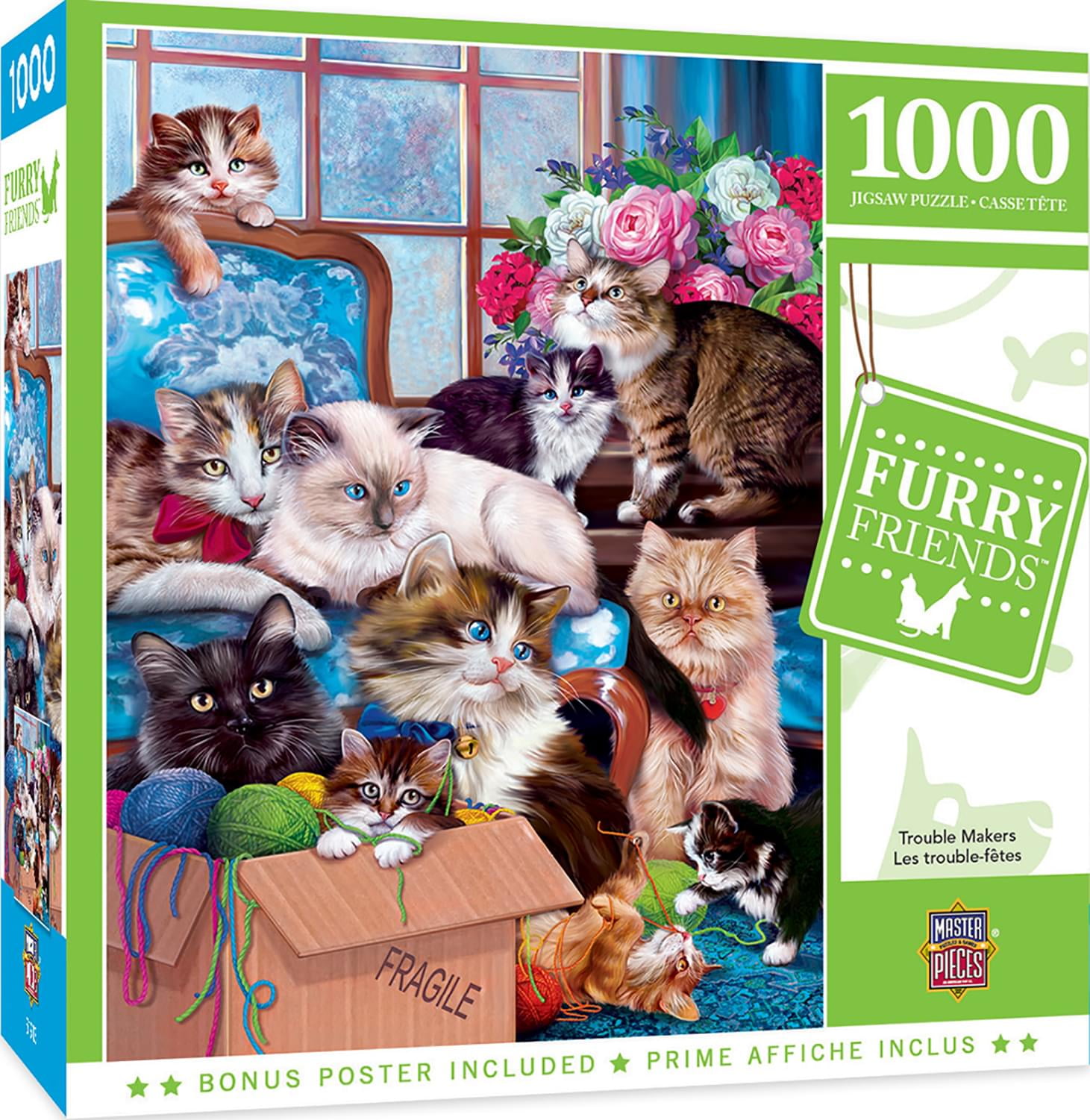 MasterPieces 1000 Piece Jigsaw Puzzle - Trouble Makers - 19.25"x26.75"