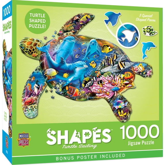 MasterPieces 1000 Piece Jigsaw Puzzle - Turtle Sailing - 25.6"x20.4"