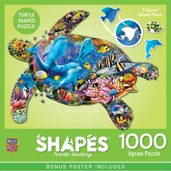 MasterPieces 1000 Piece Jigsaw Puzzle - Turtle Sailing - 25.6"x20.4"