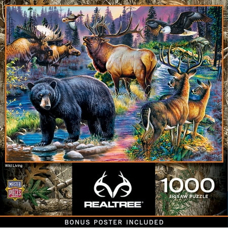 MasterPieces 1000 Piece Jigsaw Puzzle - Wild Living - 19.25"x26.75"