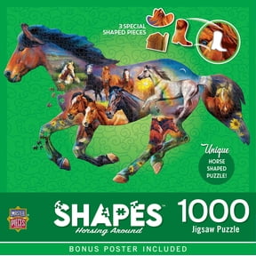 MasterPieces 1000 Piece Jigsaw Puzzle for Adults - Horsing Around - 38"x25"