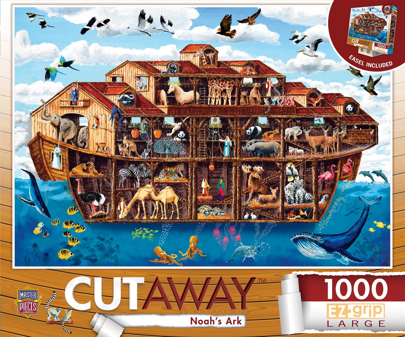 MasterPieces 1000 Piece Jigsaw Puzzle for Adults - Noah's Ark - 23.5 ...