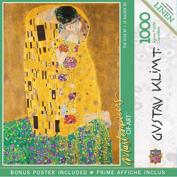 MasterPieces 1000 Piece Jigsaw Puzzle for Adults - The Kiss - 19.25"x26.75"