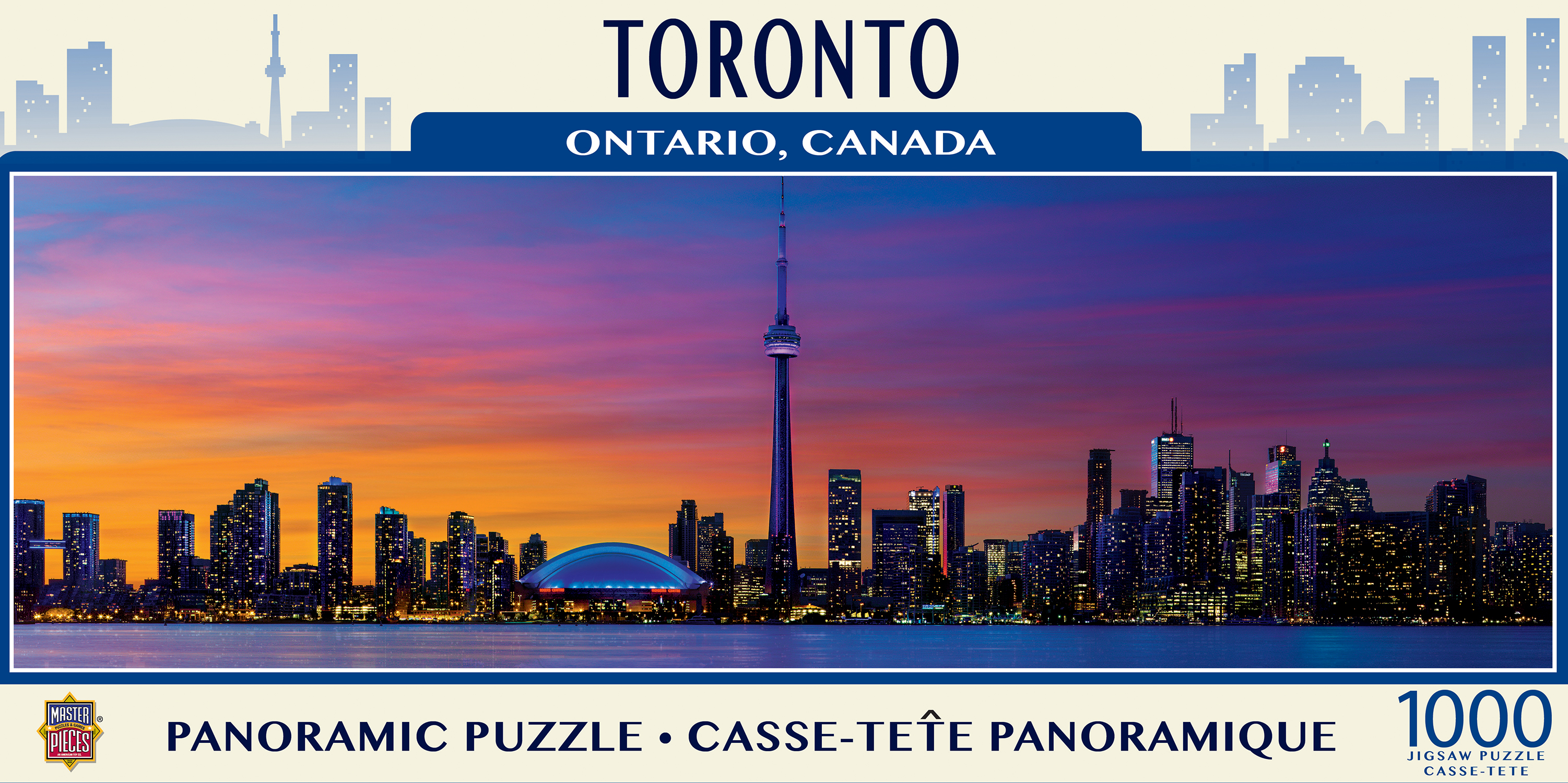 MasterPieces 1000 Piece Panoramic Jigsaw Puzzle Toronto 13"x39