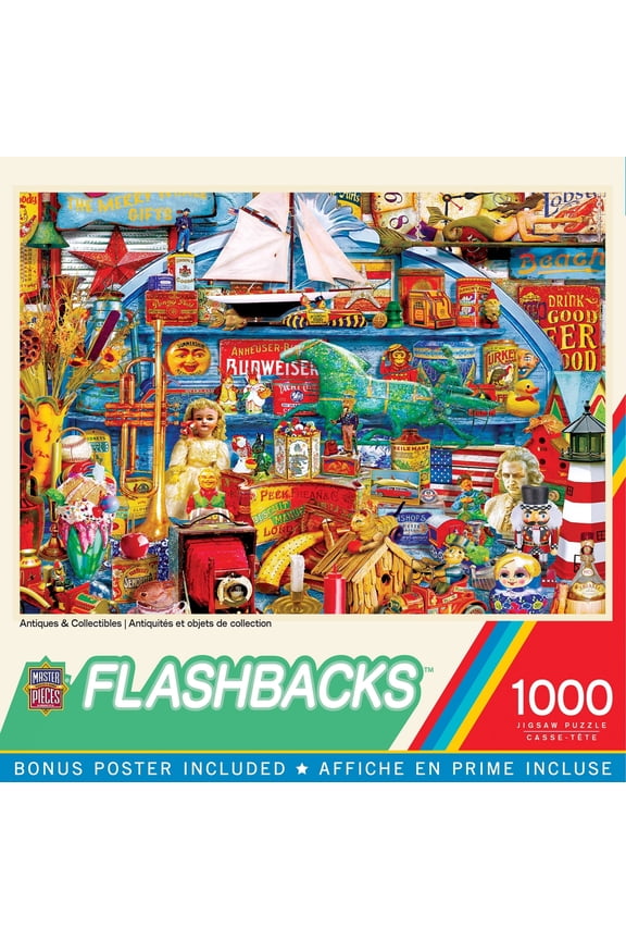 1000 Piece Jigsaw Puzzle - Flashbacks Antiques & Collectibles 19.25"x26.75"