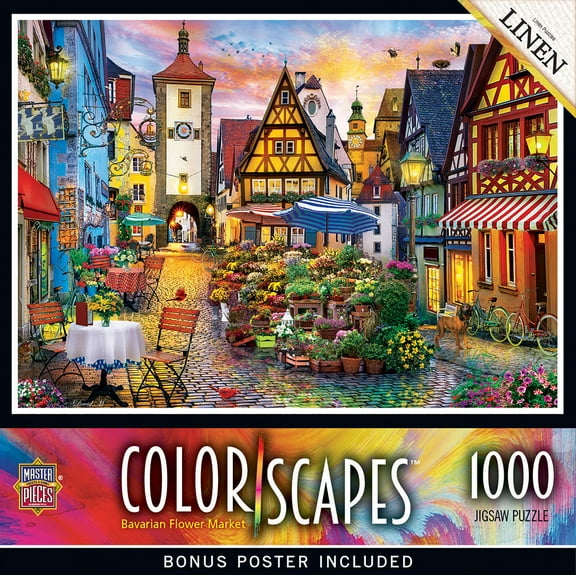 MasterPieces 1000 Piece Puzzle - Bavarian Flower Market - 19.25"x26.75"
