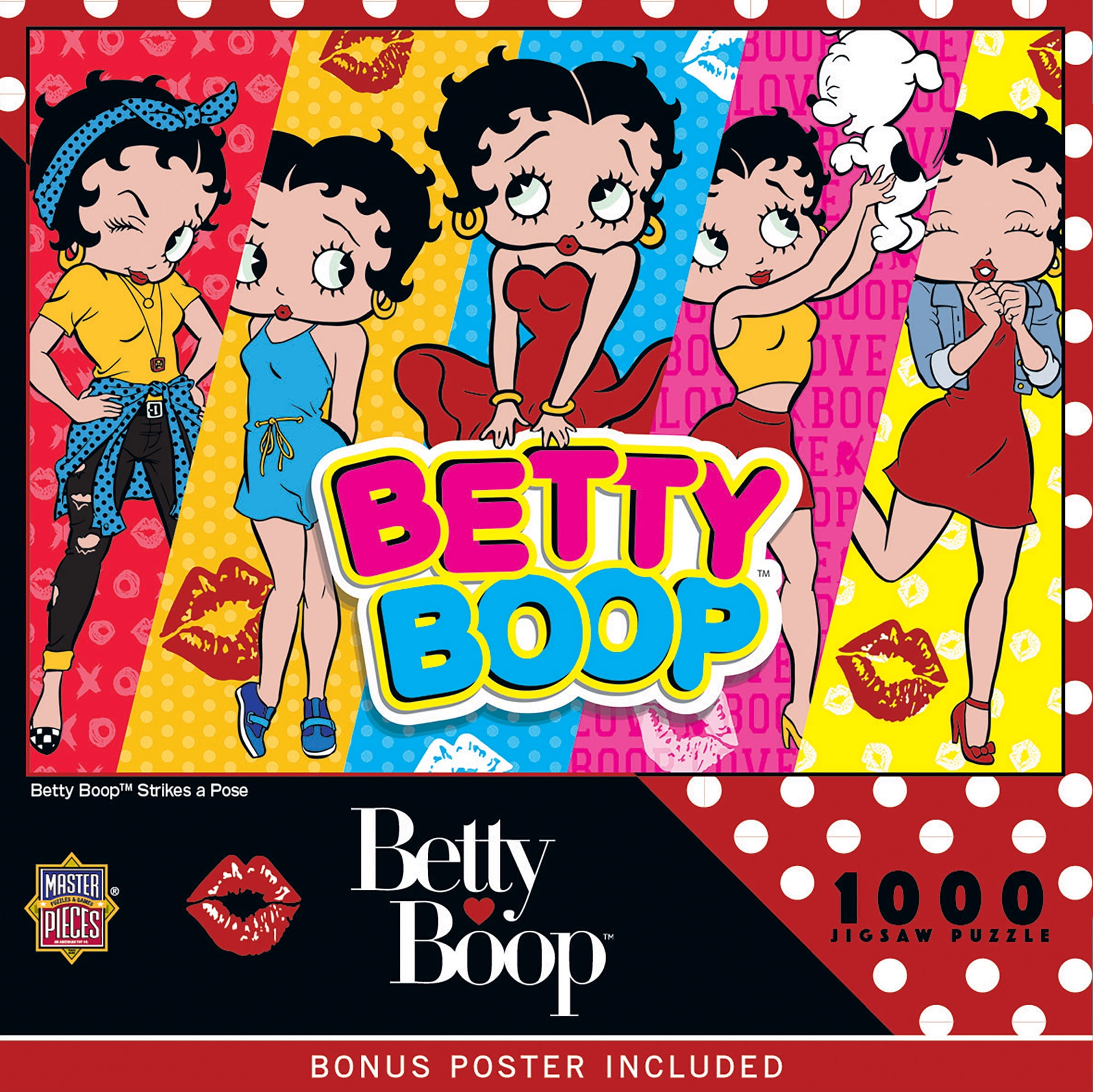 Betty Boop専用 MasterPieces 1000 Piece Puzzle - Betty Boop Strikes a Pose - 19.25