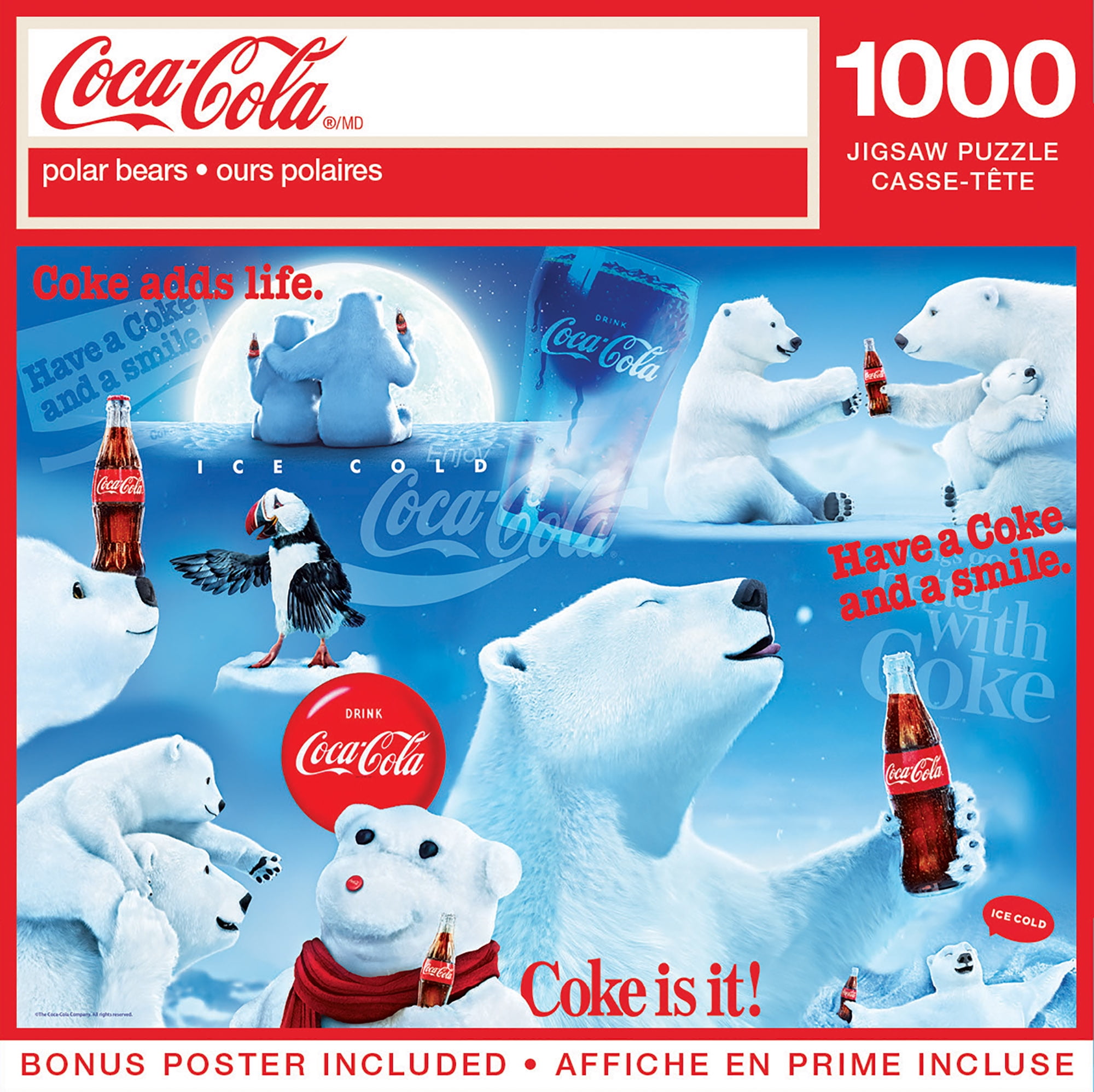 Springbok 1500 Pieces Jigsaw Puzzle Coca-Cola Holiday Tidings
