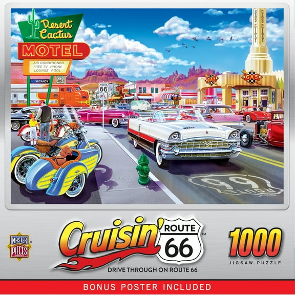 MasterPieces 1000 Piece Puzzle - Drive Through on Rt 66 - 19.25"x26.75"