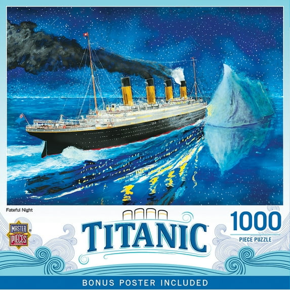 MasterPieces 1000 Piece Puzzle - Titanic Fateful Night - 19.25"x26.75"