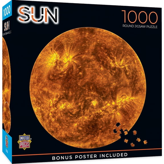 MasterPieces 1000 Piece Round Jigsaw Puzzle - The Sun - 25"x25"