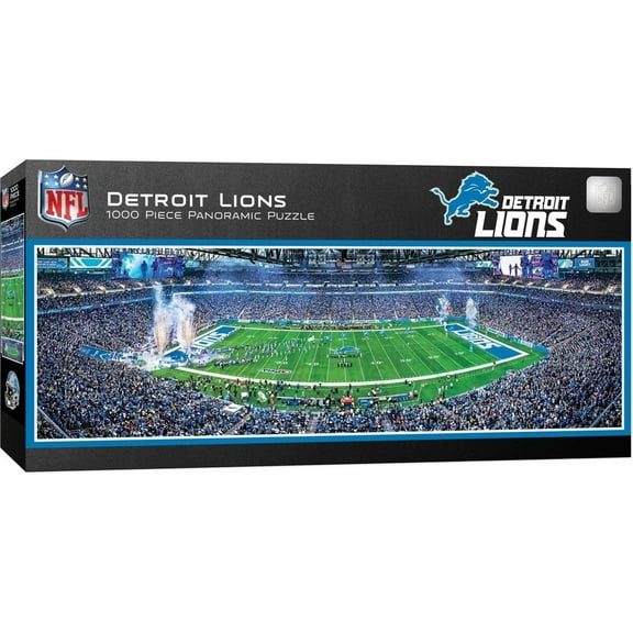 MasterPieces 1000 Piece Sports Panoramic Jigsaw Puzzle - NFL Detroit Lions Center View