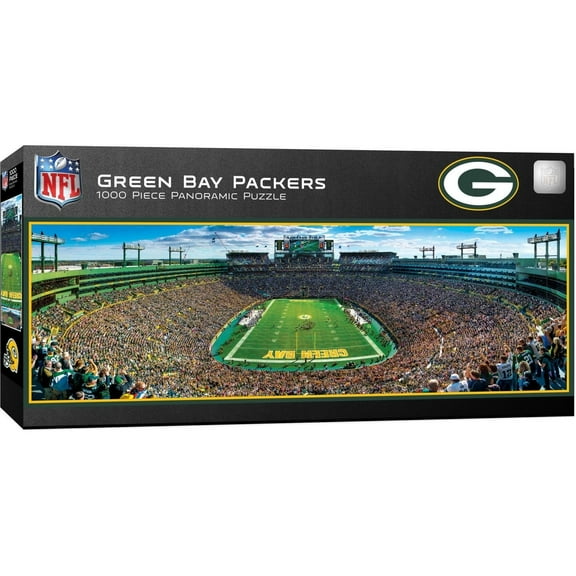 MasterPieces 1000 Piece Sports Panoramic Jigsaw Puzzle - NFL Green Bay Packers  Endzone View