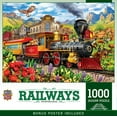 thumbnail image 1 of MasterPieces 1000 Piece Train Jigsaw Puzzle - Frontier Rails Wild West Adventure, 1 of 6