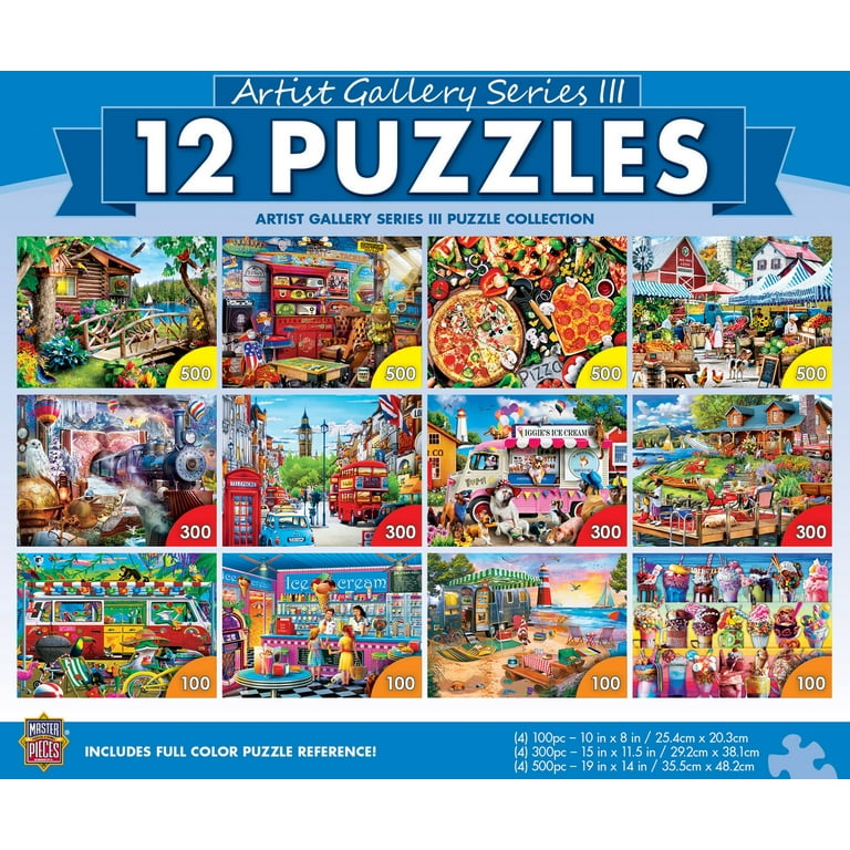 MasterPieces 12 Pack Jigsaw Puzzles - Artist Gallery V3 12 Pack