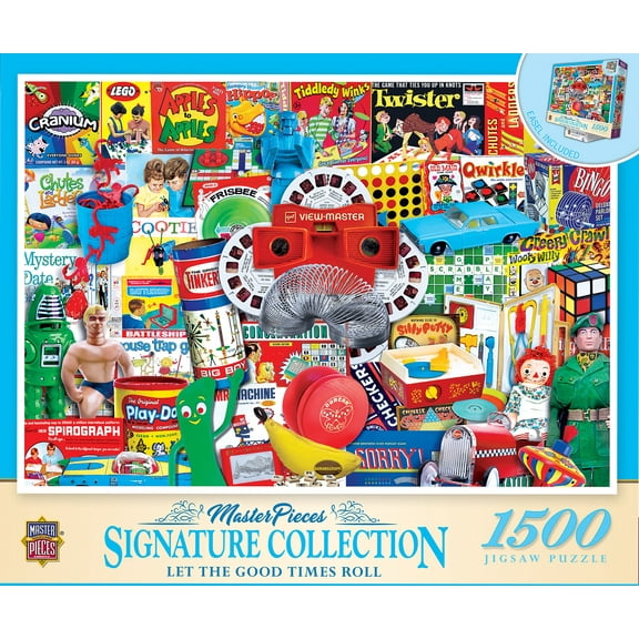 MasterPieces 1500 Piece Jigsaw Puzzle for Adults - Nostalgic Games - Let the Good Times Roll