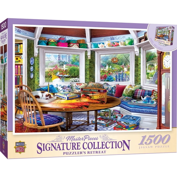 MasterPieces 1500 Piece Jigsaw Puzzle for Adults - Puzzler's Retreat - Signature Collection