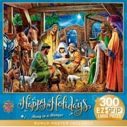 MasterPieces 300 Piece EZ Grip Christmas Jigsaw Puzzle - Away in a Manger