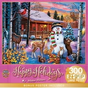 MasterPieces 300 Piece EZ Grip Christmas Jigsaw Puzzle - Winter Visitors