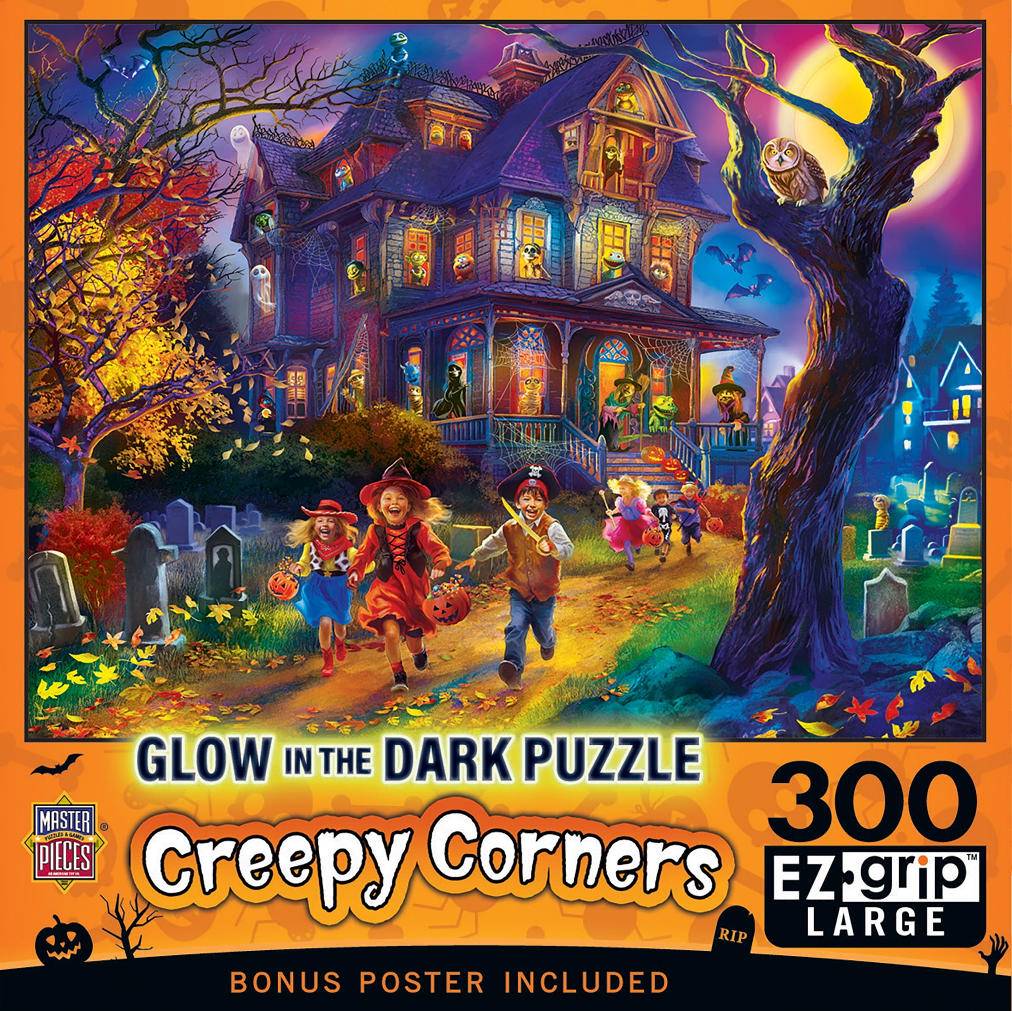 MasterPieces 300 Piece EZ Grip Halloween Puzzle - Creepy Corners