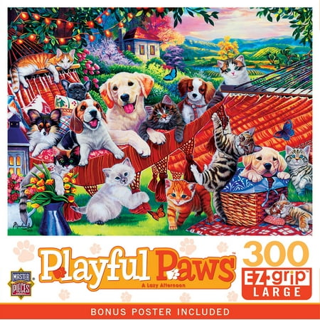 MasterPieces 300 Piece EZ Grip Jigsaw Puzzle - A Lazy Afternoon - 18"x24"
