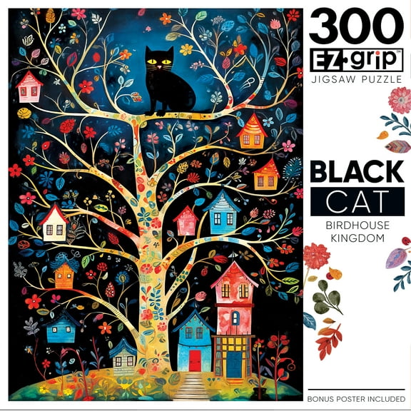 MasterPieces 300 Piece EZ Grip Jigsaw Puzzle - Birdhouse Kingdom - 18"x24"