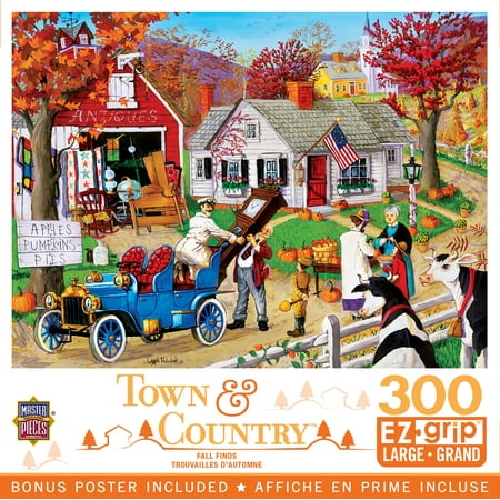 MasterPieces 300 Piece EZ Grip Jigsaw Puzzle - Fall Finds - 18"x24"