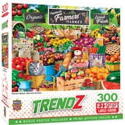 MasterPieces 300 Piece EZ Grip Jigsaw Puzzle - Farmers Market - 18"x24"