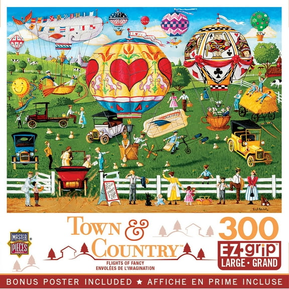 MasterPieces 300 Piece EZ Grip Jigsaw Puzzle - Flights of Fancy - 18"x24"