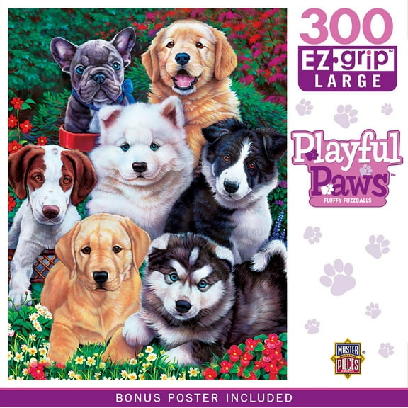 MasterPieces 300 Piece EZ Grip Jigsaw Puzzle - Fluffy Fuzzballs - 18"x24"
