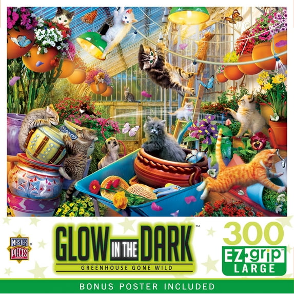 MasterPieces 300 Piece EZ Grip Jigsaw Puzzle - Greenhouse Gone Wild - 18"x24"