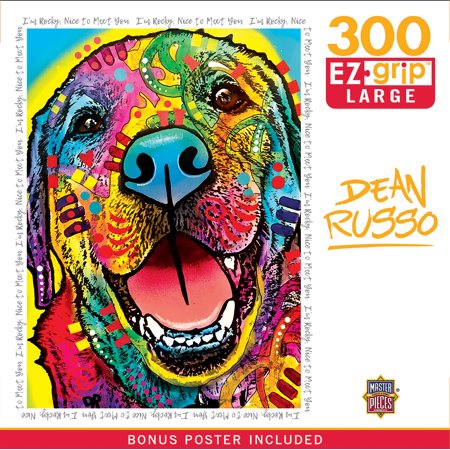 MasterPieces 300 Piece EZ Grip Jigsaw Puzzle - I'm Rocky, Nice to Meet You - 18"x24"