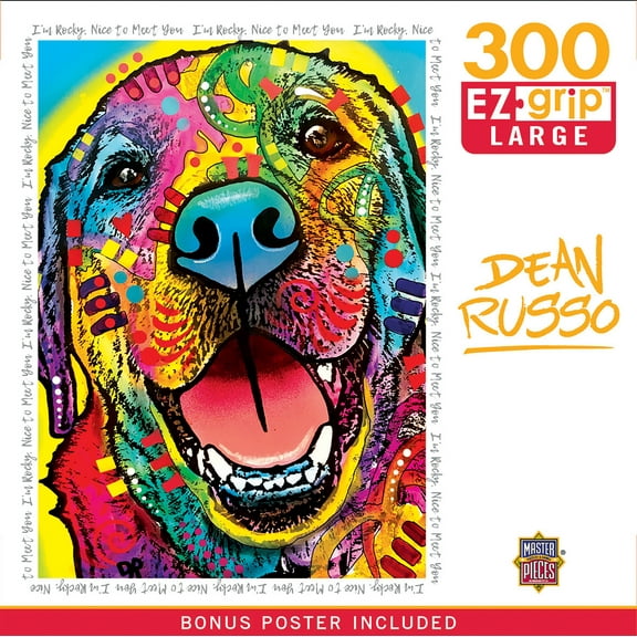 MasterPieces 300 Piece EZ Grip Jigsaw Puzzle - I'm Rocky, Nice to Meet You - 18"x24"