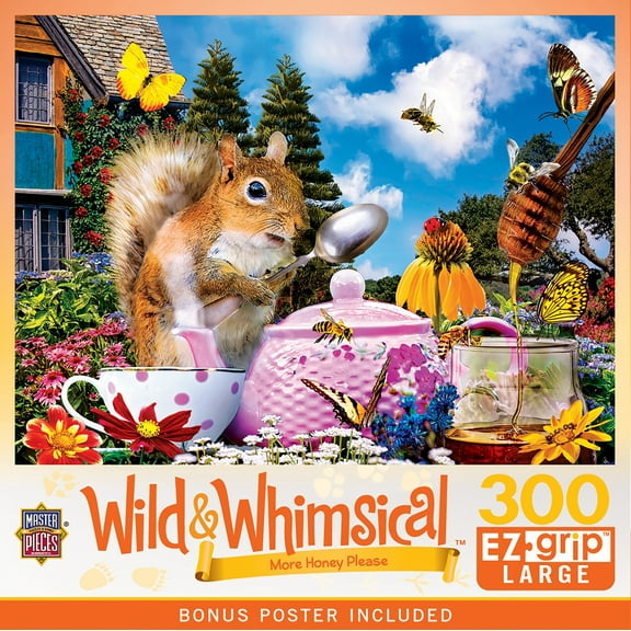 MasterPieces 300 Piece EZ Grip Jigsaw Puzzle - More Honey Please - 18"x24"