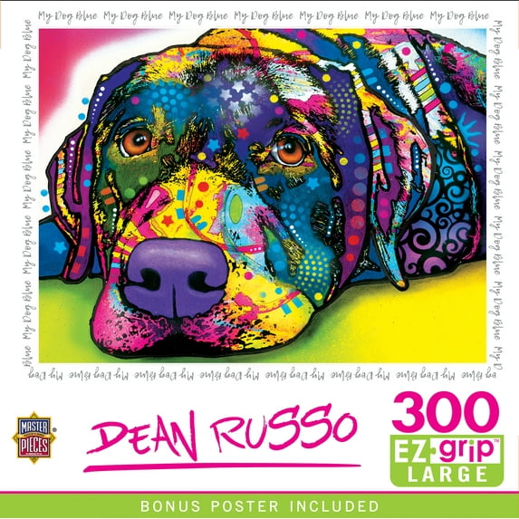MasterPieces 300 Piece EZ Grip Jigsaw Puzzle - My Dog Blue - 18"x24"