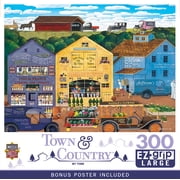 MasterPieces 300 Piece EZ Grip Jigsaw Puzzle - My Town - Large Pieces for Adults 18"x24"