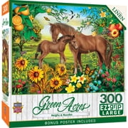 MasterPieces 300 Piece EZ Grip Jigsaw Puzzle - Neighs & Nuzzles - 18"x24"