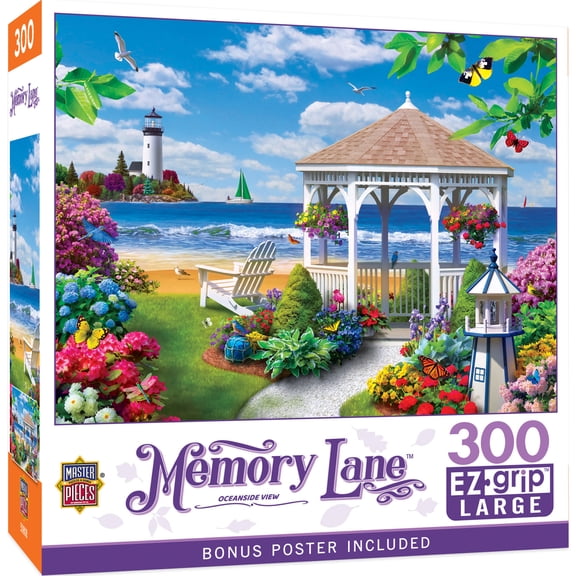 MasterPieces 300 Piece EZ Grip Jigsaw Puzzle - Oceanside View - 18"x24"