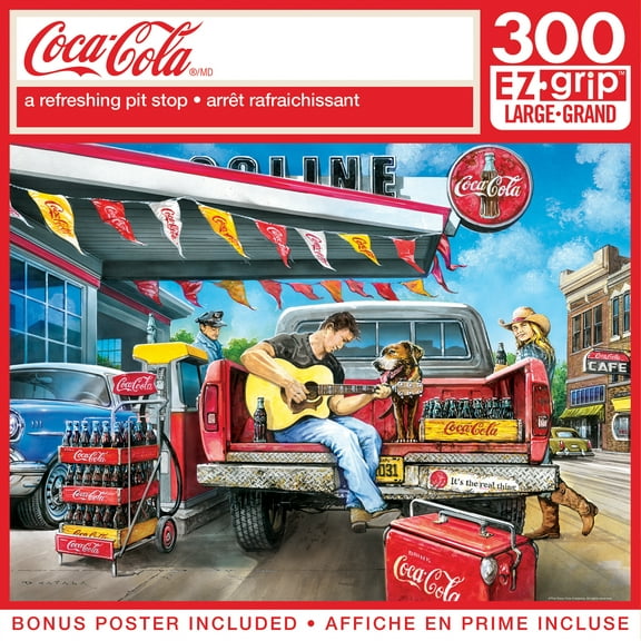 MasterPieces 300 Piece EZ Grip Jigsaw Puzzle - Refreshing Pit Stop - 18"x24"
