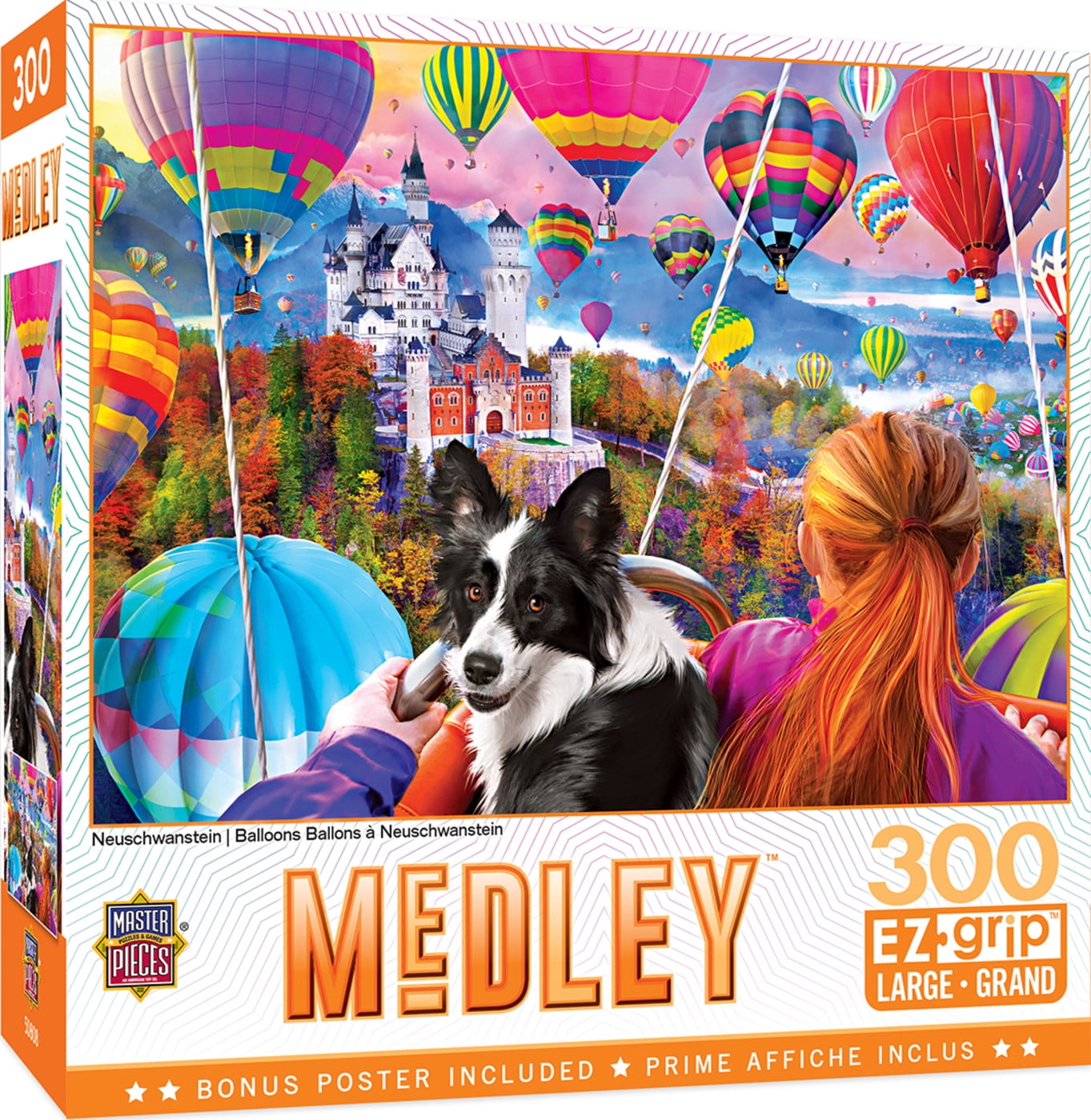 MasterPieces 300 Piece EZ Grip Puzzle - Neuschwanstein Balloons - 18"x24"