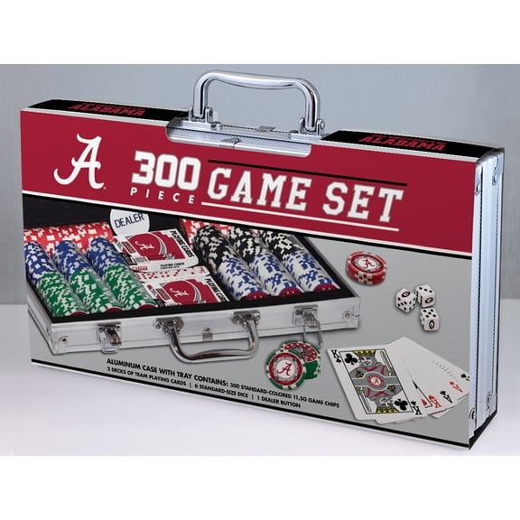 MasterPieces 300 Piece Poker Chip Set - NCAA Alabama Crimson Tide